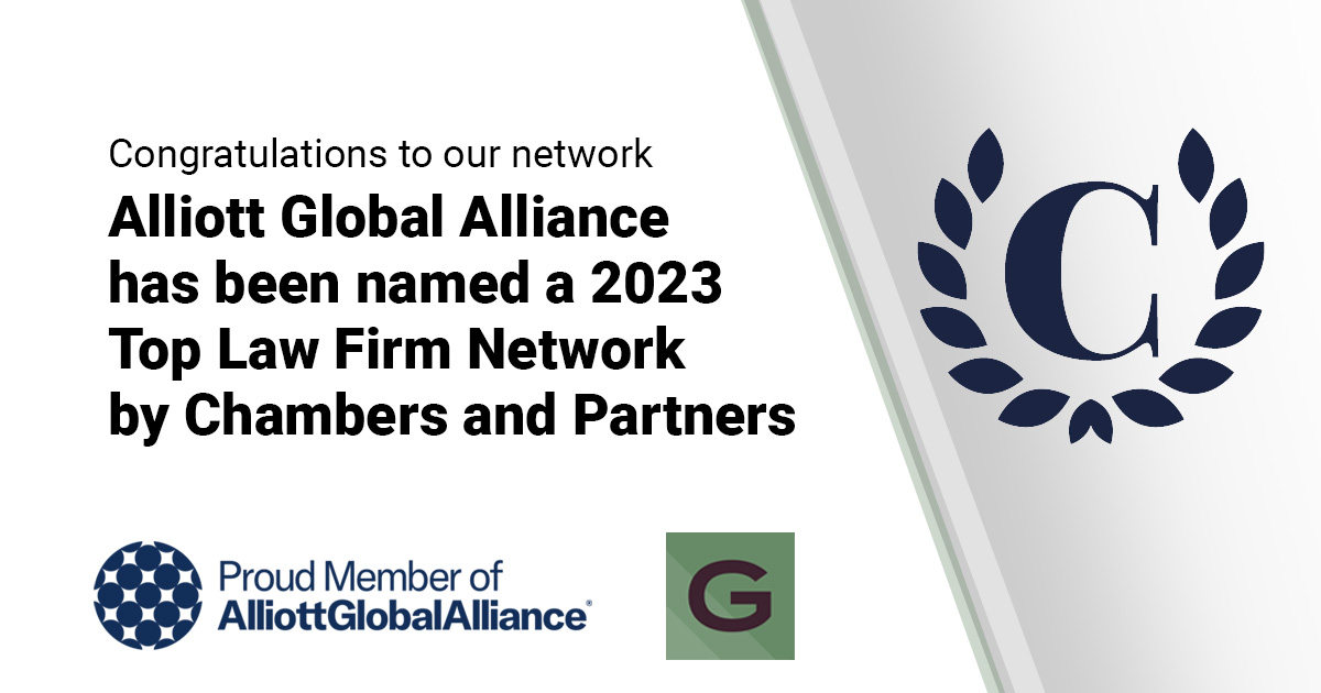 Alliott Global Alliance ranked as Band 1 Law Firm Network by Chambers Guide